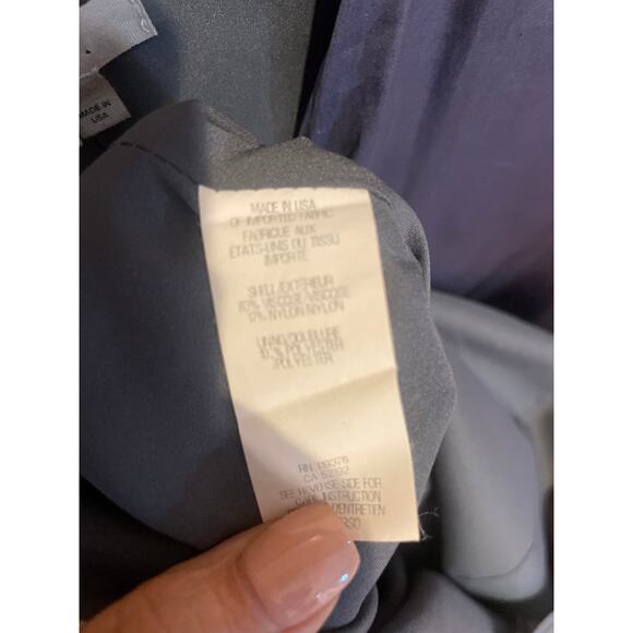 HELMUT LANG Glassy Shirting Drape Dress GORGEOUS COLOR Purple Size Small S - Picture 4 of 5